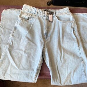 PrettyLittleThing Light Blue High-Rise Jeans 6Tall